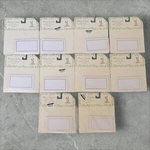 Gold Foil & White Place Cards 80 ct Flat‎ Elegant All Occasion Wedding Easter